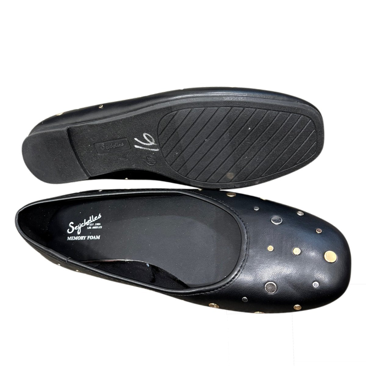 Seychelles Jamie Wides Black Studded Ballet Flats