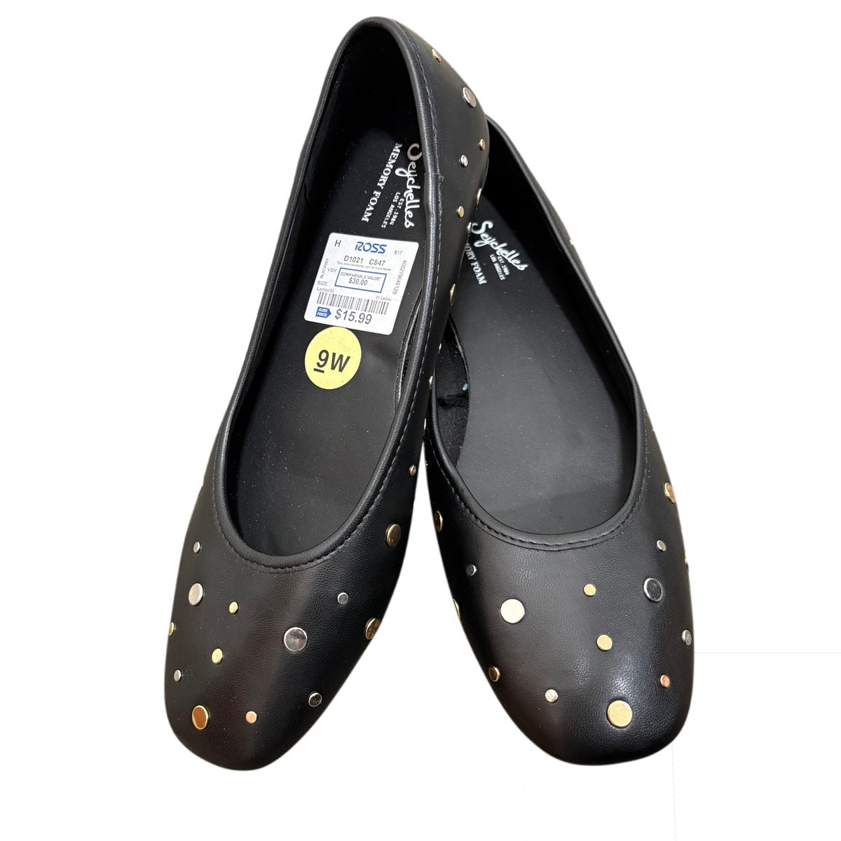 Seychelles Jamie Wides Black Studded Ballet Flats