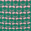 Emerald Green Flamingo Luxury Printed Silk Tie