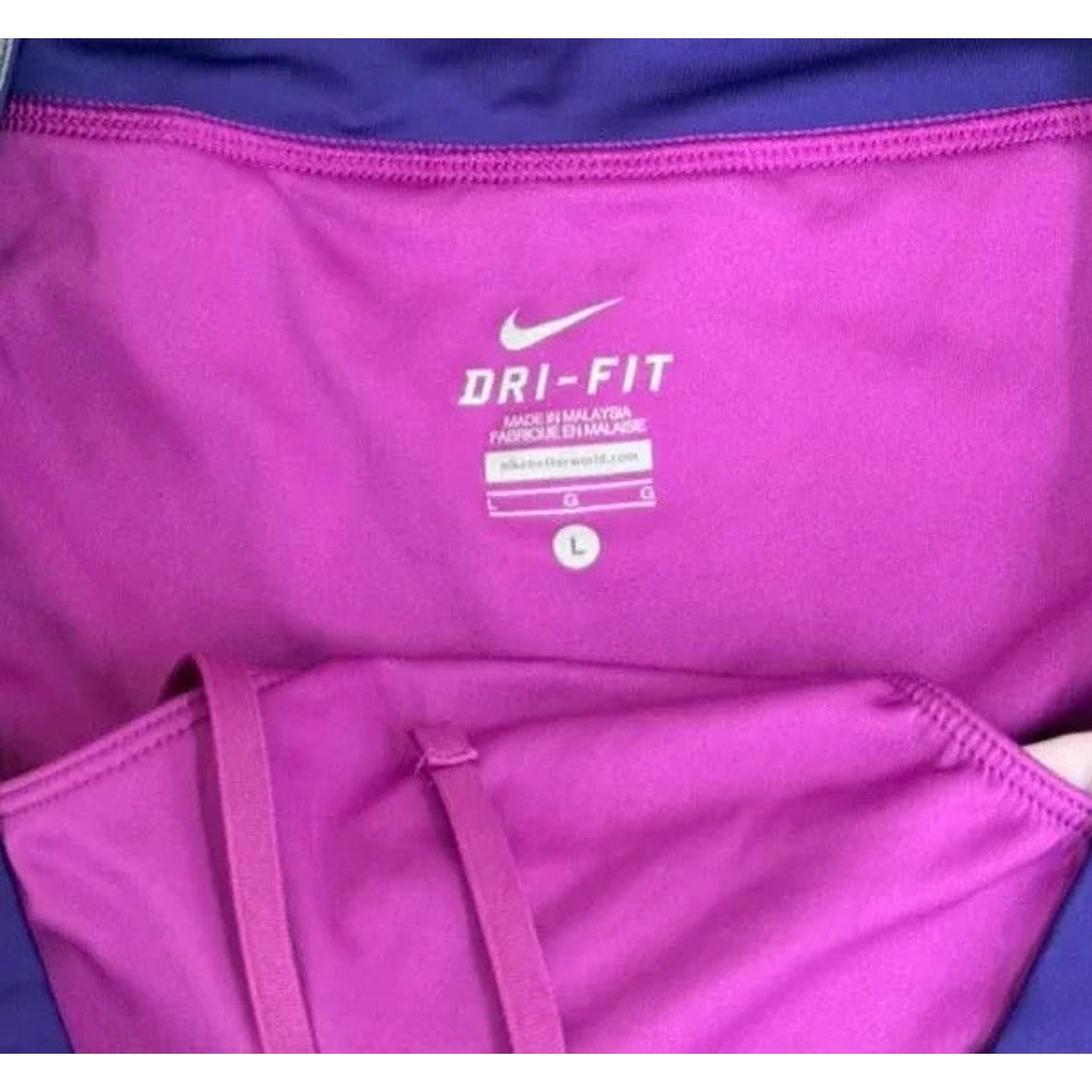 Nike Dri-FIT Running Shorts Purple Wave Print