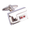 Double Red Swarovski Crystal Cufflinks