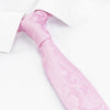 Classic Pink Paisley Slim Silk Tie