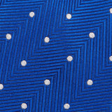 Royal Blue Aztec Polka Dot Silk Tie