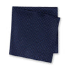 Navy & Light Blue Classic Floral Spot Silk Handkerchief