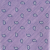 Lilac Micro Paisley Woven Silk Tie