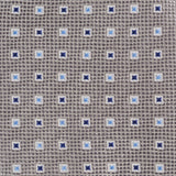 Silver Square Patterned Silk Tie