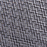 Grey Herringbone Silk Tie
