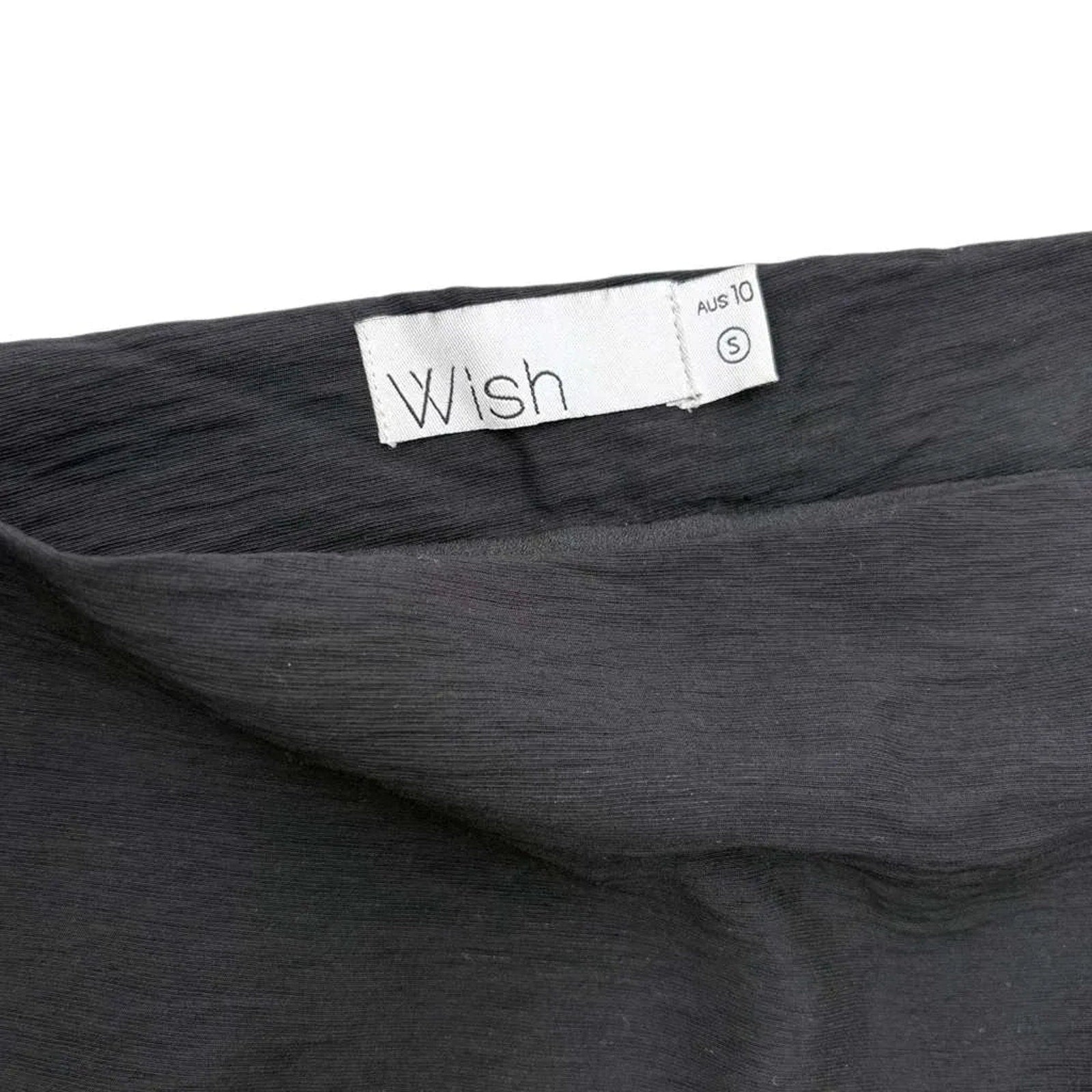 Wish Black Belted Mini Dress Cap Sleeves