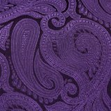 Purple Paisley Woven Silk Tie