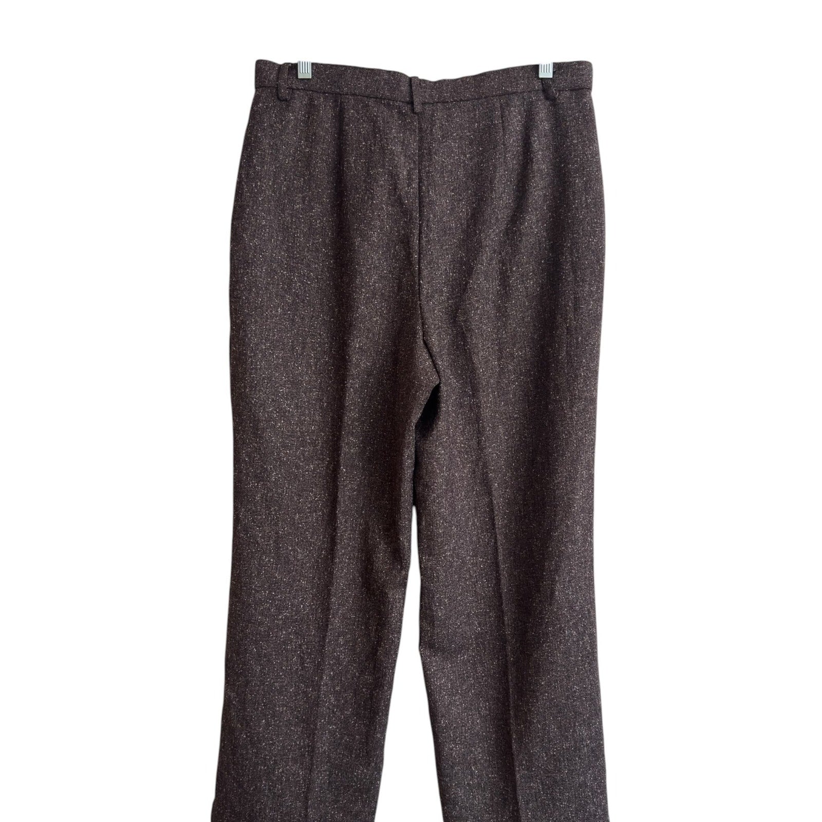 Christopher & Banks Brown Tweed Comfort Flex Trousers