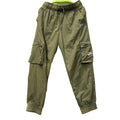 Nike fitted joggers pants for boy in olive green size L