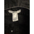 Forever 21 High-Rise Cuffed Black Denim Shorts