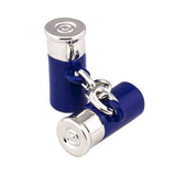 Blue Shotgun Cartridge Cufflinks