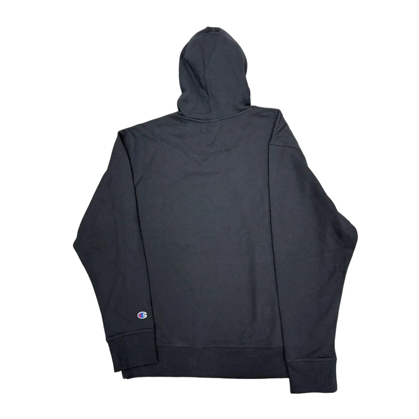 Champion Powerblend Script Logo Pullover Hoodie Black
