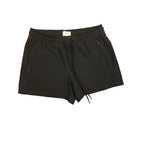 Lou & Grey Athletic Drawstring Shorts with Zip Pockets Black