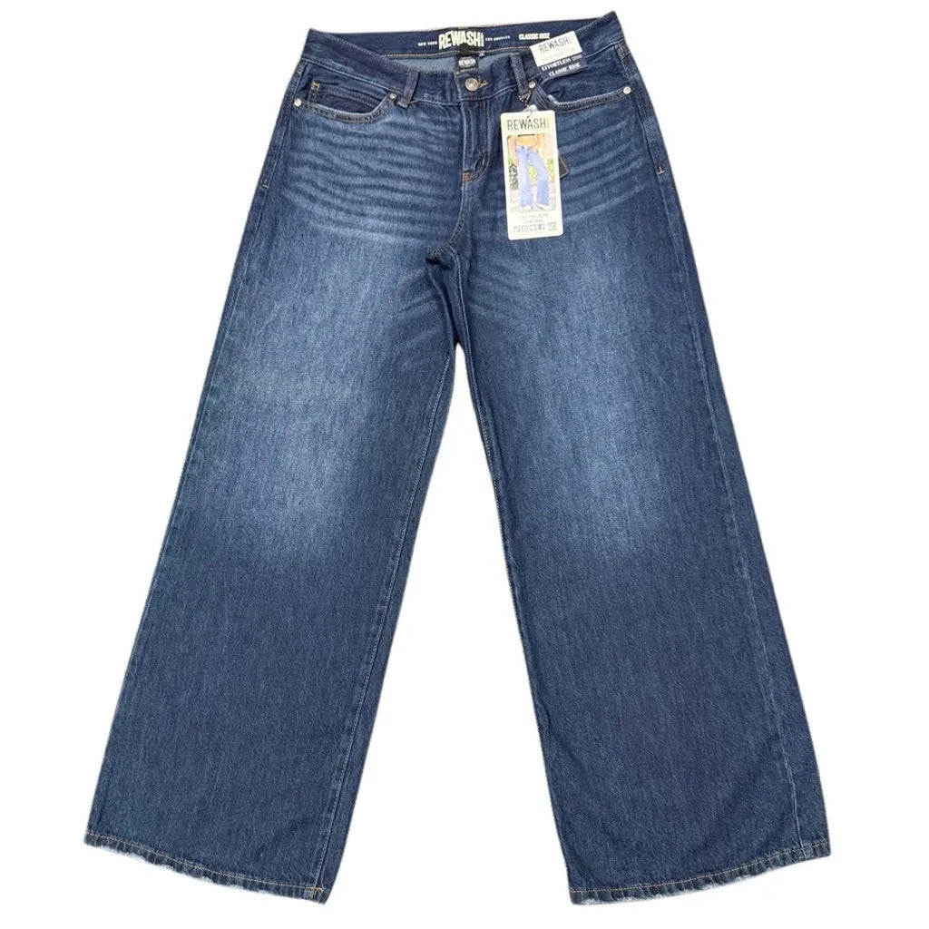 Rewash A-Line Classic Rise Wide Leg Jeans