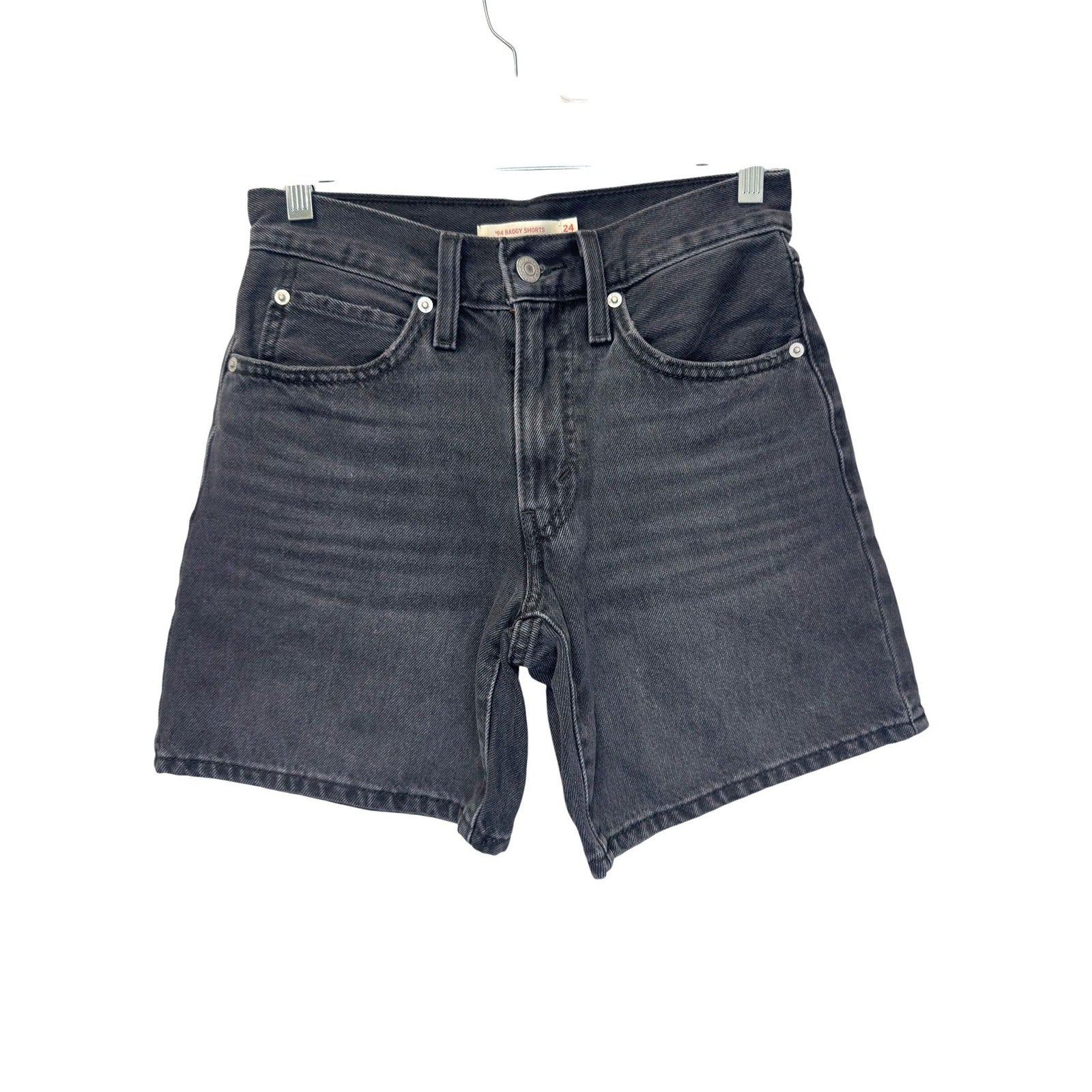 Levi's '94 Baggy Shorts Women Washed Black Size 24