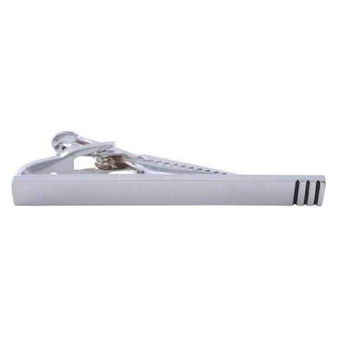 Triple Edged Silver Tie Bar