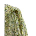 Topshop Yellow Floral Mini Dress Puff Sleeves
