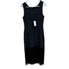 Abercrombie & Fitch Black Fringe Hem Sleeveless Dress XS
