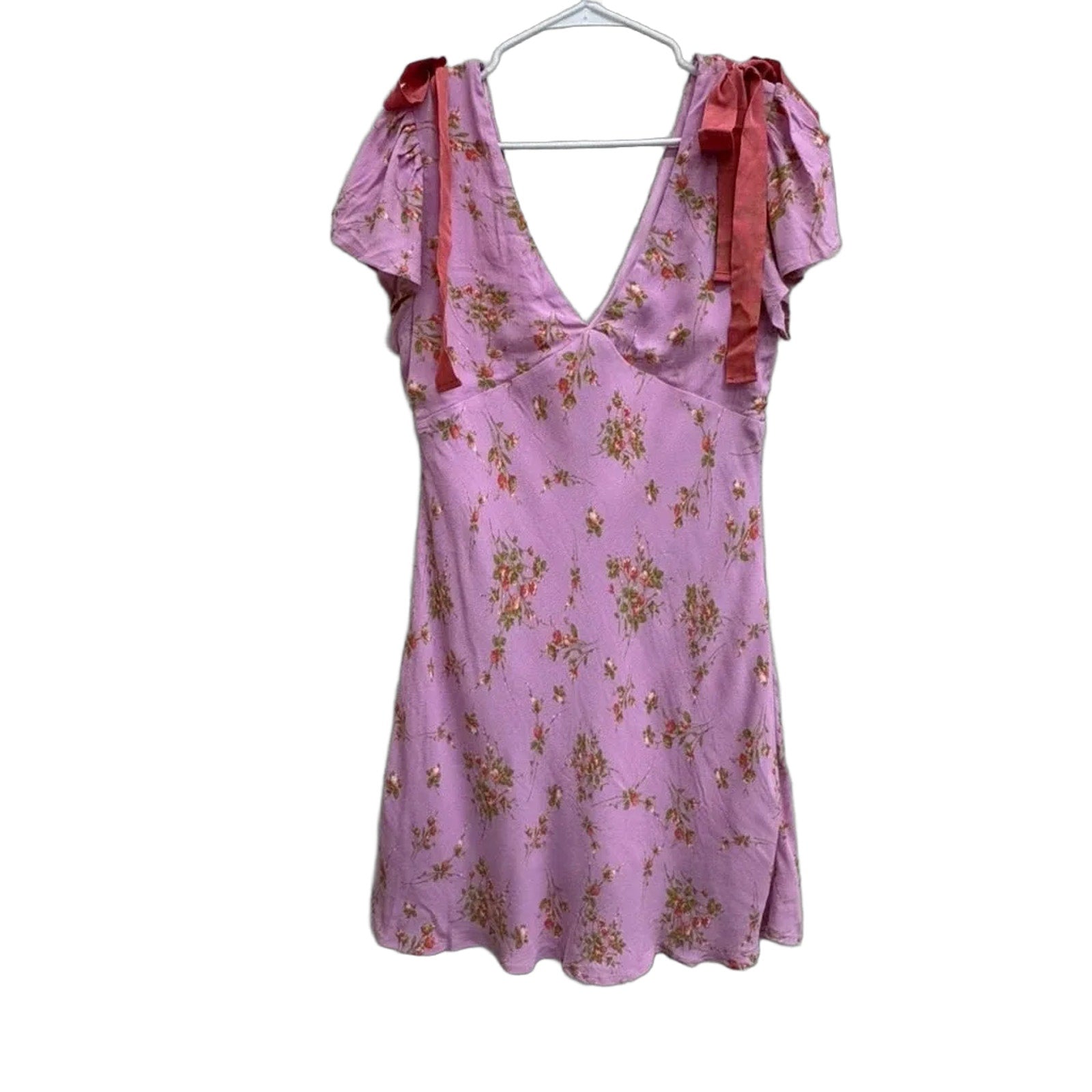 Wild Fable Floral Print Mini Dress Shoulder Ties