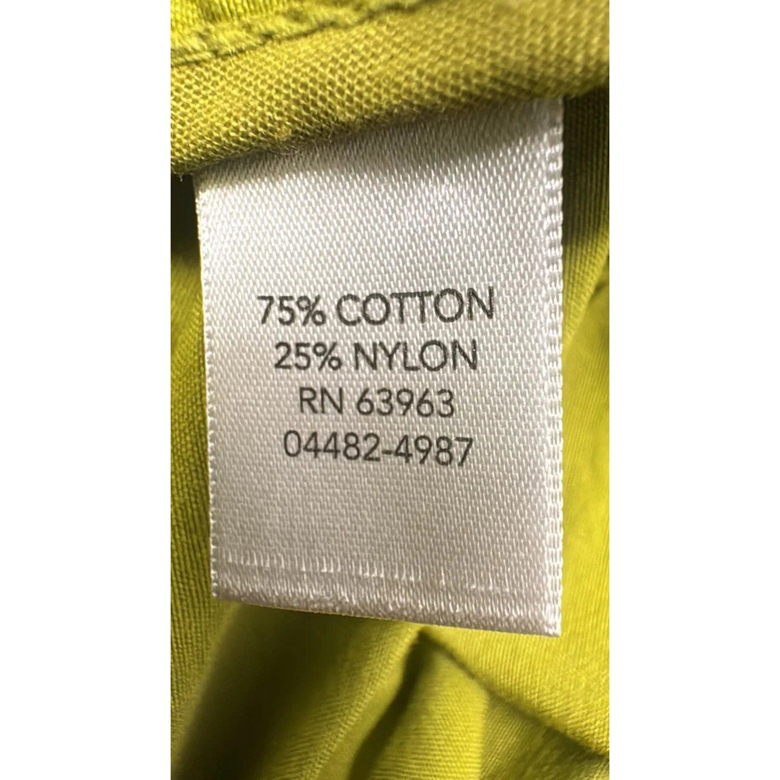 LAL Chartreuse Zip-Up Lightweight 3/4 Sleeves Jacket Medium