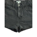 Forever 21 High-Rise Cuffed Black Denim Shorts