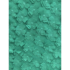 Eva Franco 3D Floral Applique A-Line Midi Dress Green