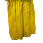 Mustard Yellow Eyelet Tiered Midi Skirt Boho