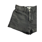 Forever 21 High-Rise Cuffed Black Denim Shorts