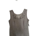 Brianna Milay Sequin Embroidered Two-Piece Dress Set Taupe