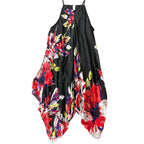 INC International Concepts Floral Print Asymmetric Maxi Dress