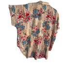 Multicolor Floral Print Polyester Top