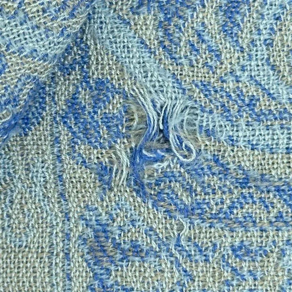 Naturally Knotty Paisley Silk Wool Blend Fringe Scarf