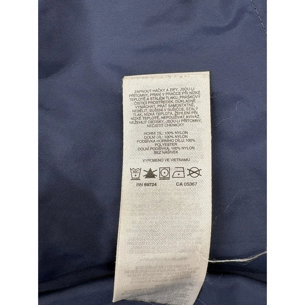 Columbia Colorblock Hooded Rain Jacket Fleece Lining XS