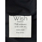 Wish Black Belted Mini Dress Cap Sleeves