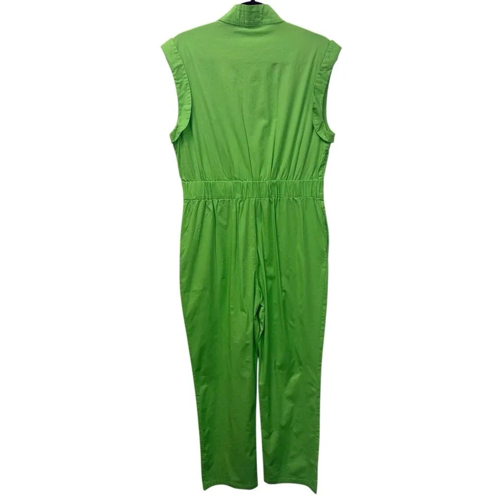 Closet London Green Cargo Utility Sleeveless Jumpsuit Size L
