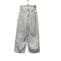ZARA Wide Leg White Denim Jeans High Rise