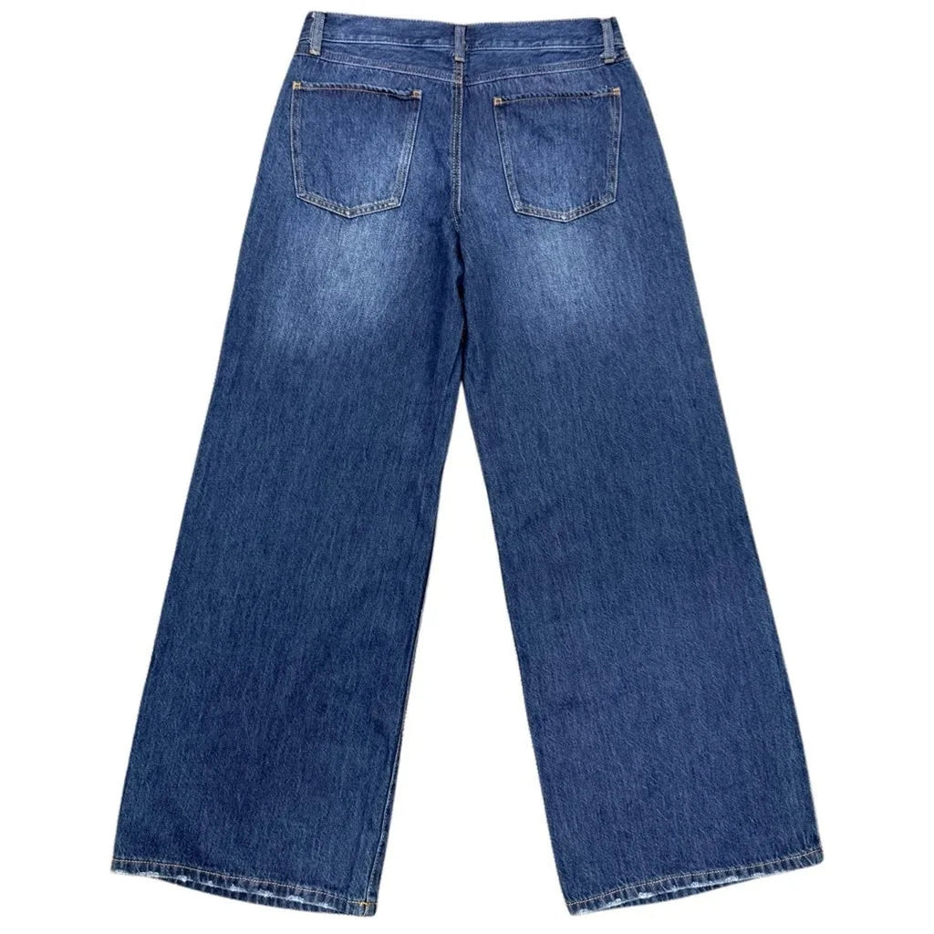 Rewash A-Line Classic Rise Wide Leg Jeans