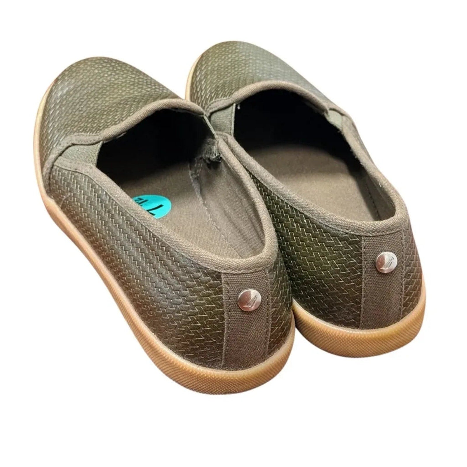 Nautica Sunchaser Woven Slip-On Loafers Olive Green