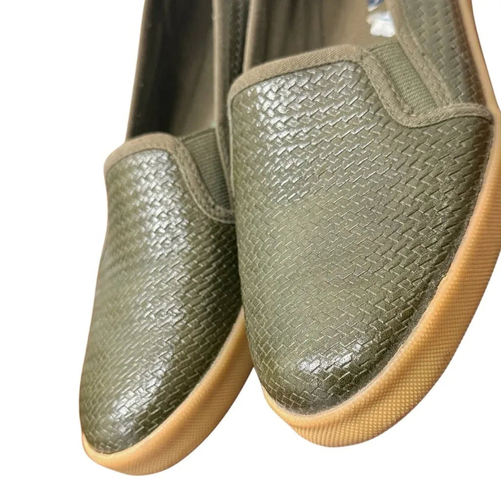 Nautica Sunchaser Woven Slip-On Loafers Olive Green