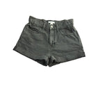 Forever 21 High-Rise Cuffed Black Denim Shorts