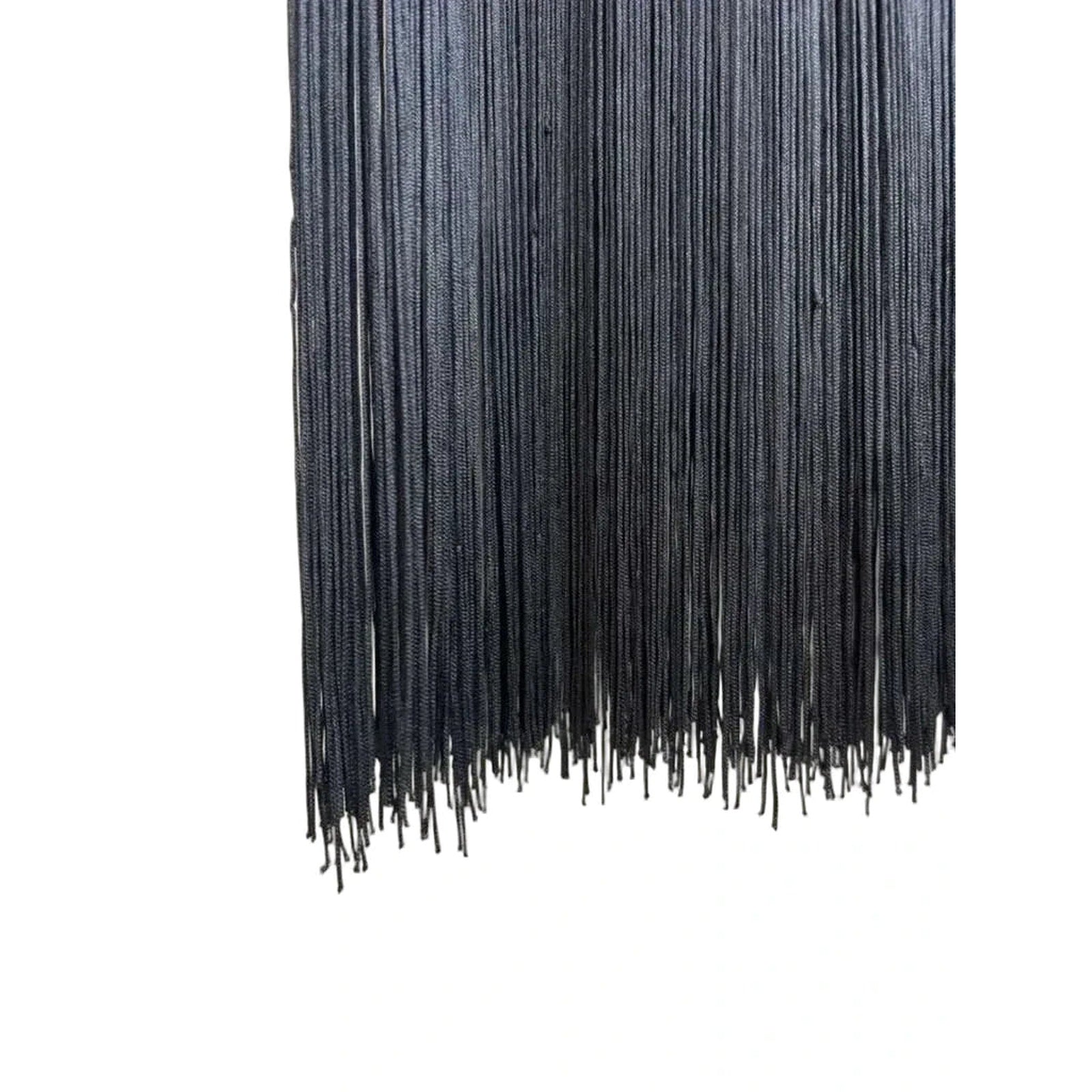 Abercrombie & Fitch Black Fringe Hem Sleeveless Dress XS