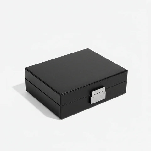 Black Lidded Mini Cufflink Box