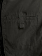 Kenneth Cole New York Black Polyester Long Coat - detail