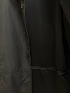Kenneth Cole New York Black Polyester Long Coat - detail