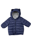 Old Navy Baby Puffer Jacket Bear Ears Hood - front