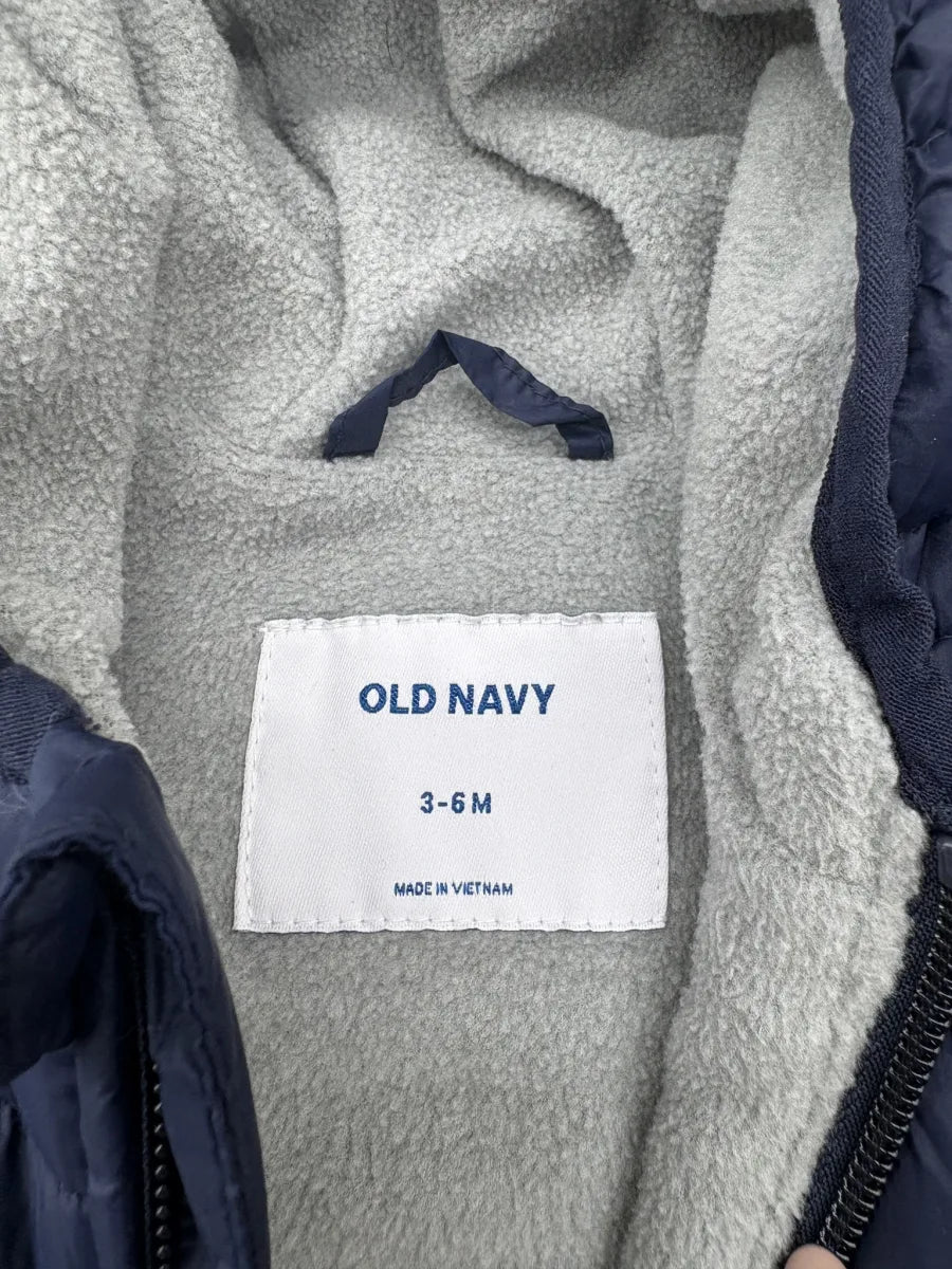 Old Navy Baby Puffer Jacket Bear Ears Hood - tag