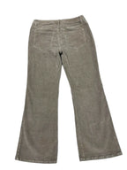 Corduroy Flare Pants Taupe Button Fly Size L - back