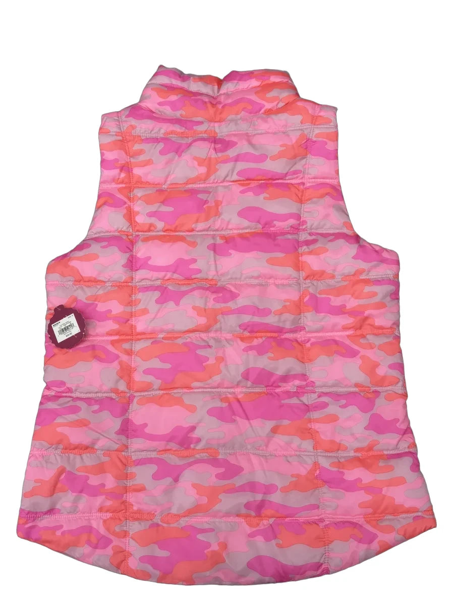SO Pink Camo Puffer Vest Girls Size 16 - back